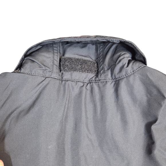 Vtg Polo Ralph Lauren Fleece Full Zip‎ Jacket Black Y2K Polartec Hood Rain Large - Picture 8 of 12